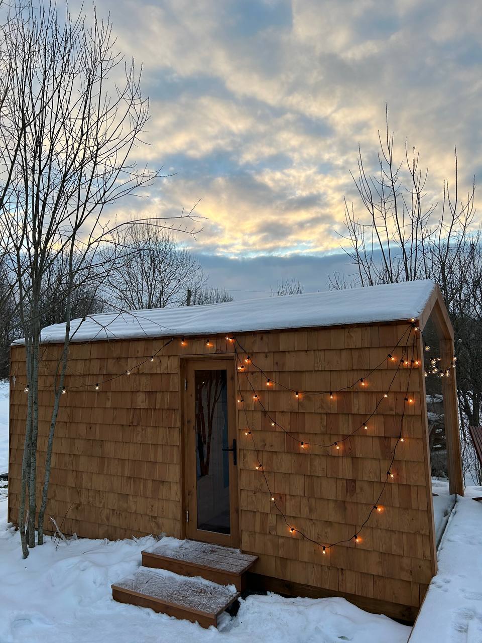 Отдельная финская сауна с комнатой отдыха в аренду под Минском